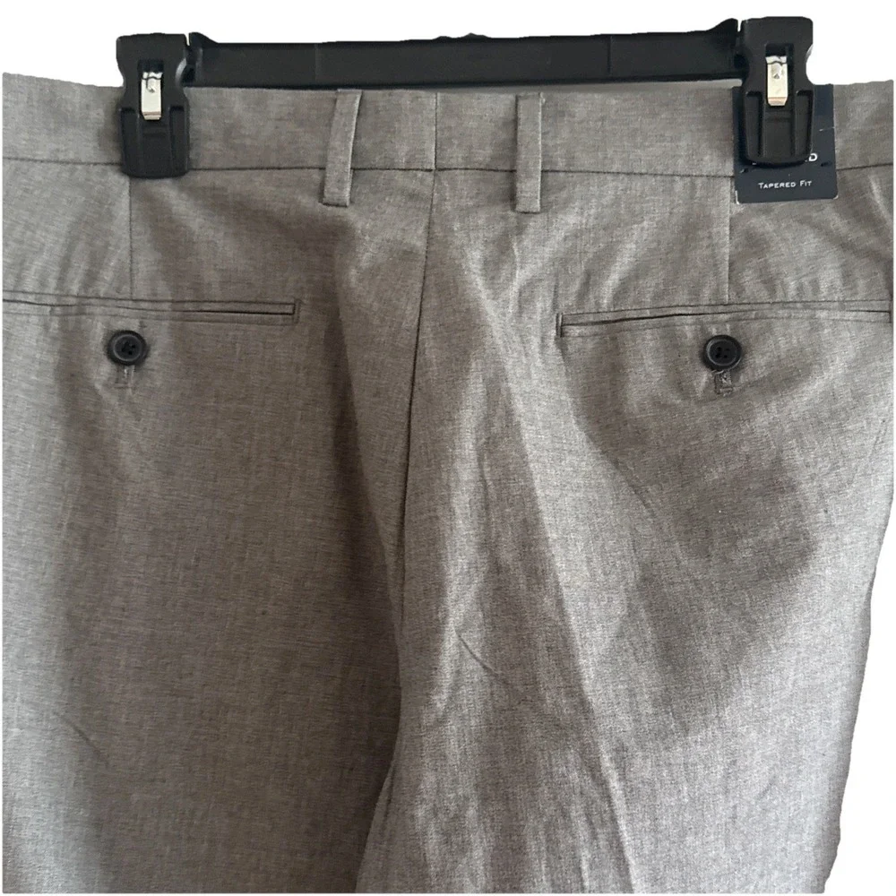 J. Crew Tapered Fit Bedford Chino‎ Pants Men Size 34x34 Gray Cotton Flat Front